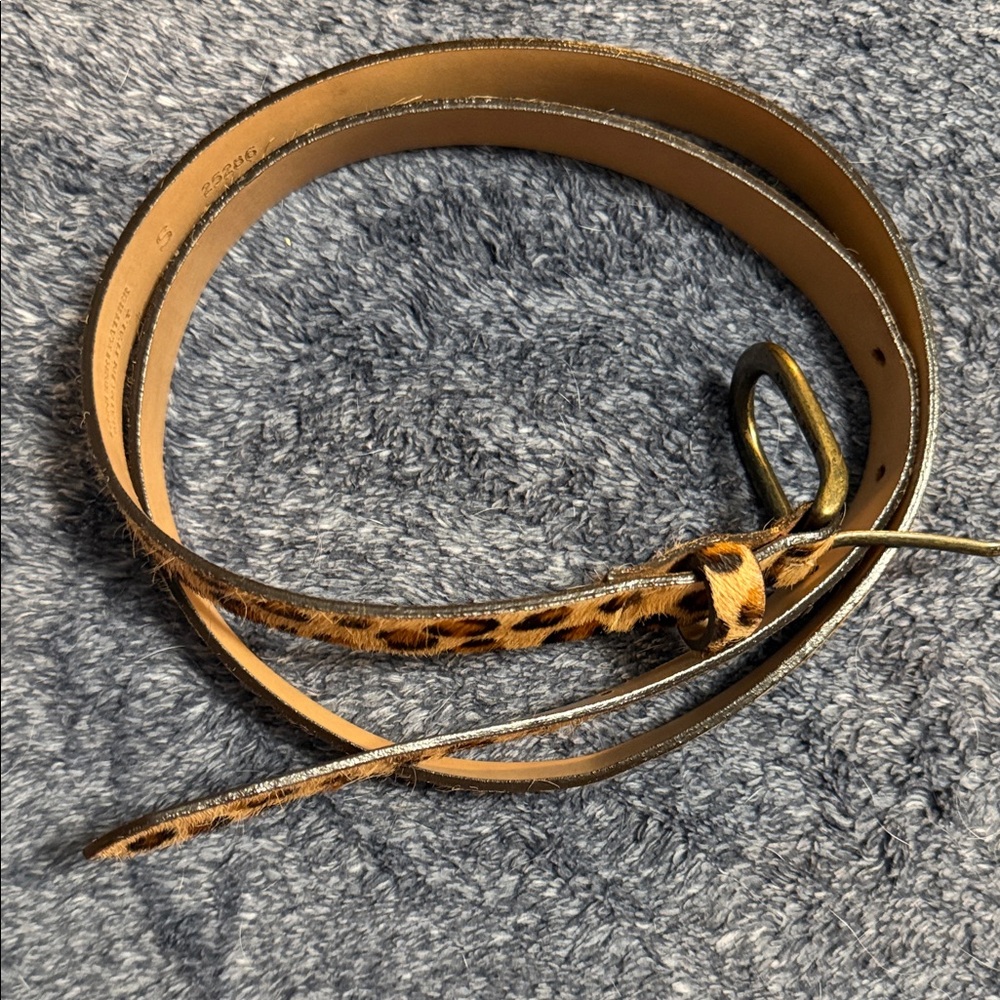 Garnet Hill Leopard Print Belt - Picture 5 of 8